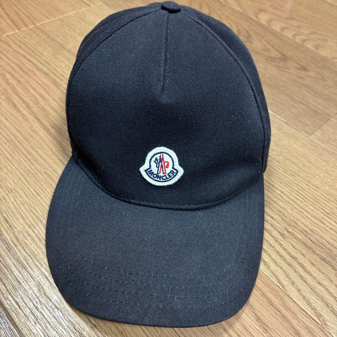 MONCLER 黒 ベースボールキャップ　モンクレール　キャップ