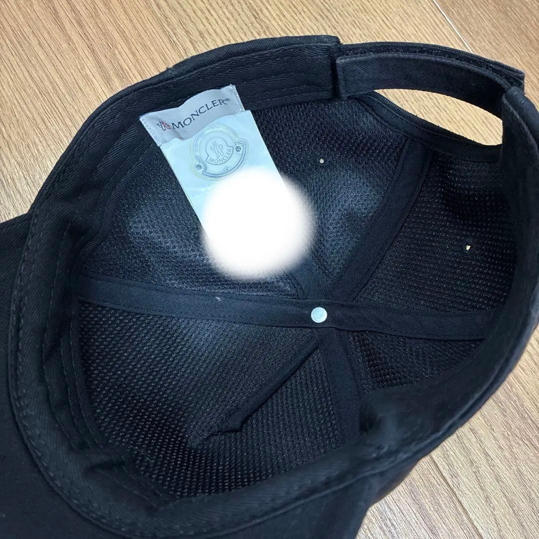 MONCLER 黒 ベースボールキャップ　モンクレール　キャップ