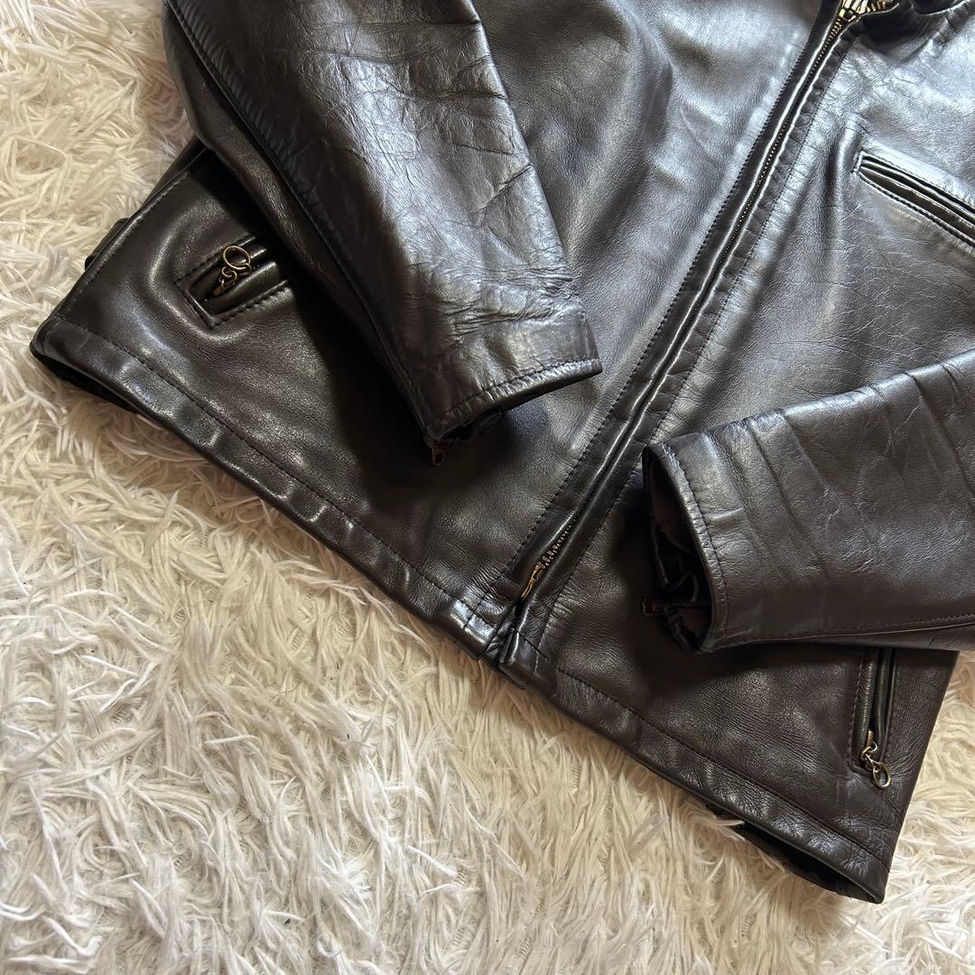 【希少美品】schott ショット 38 シングルライダースジャケット 641
