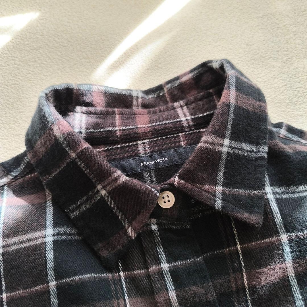 フレームワーク ネル チェック シャツ 2024 AW ブラウス 日本製 フリー