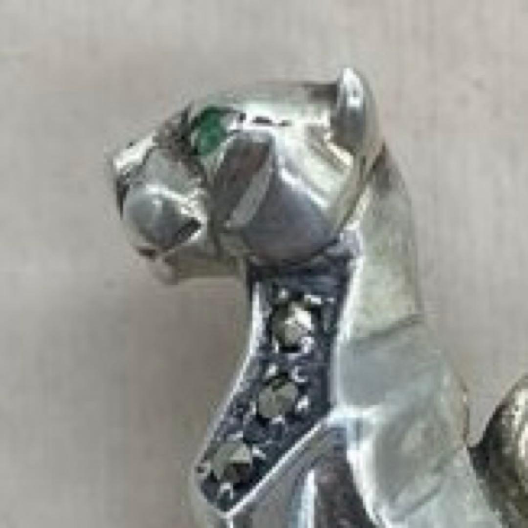 Ari D Norman パンサー ブローチ オニキス×エメラルドアイ