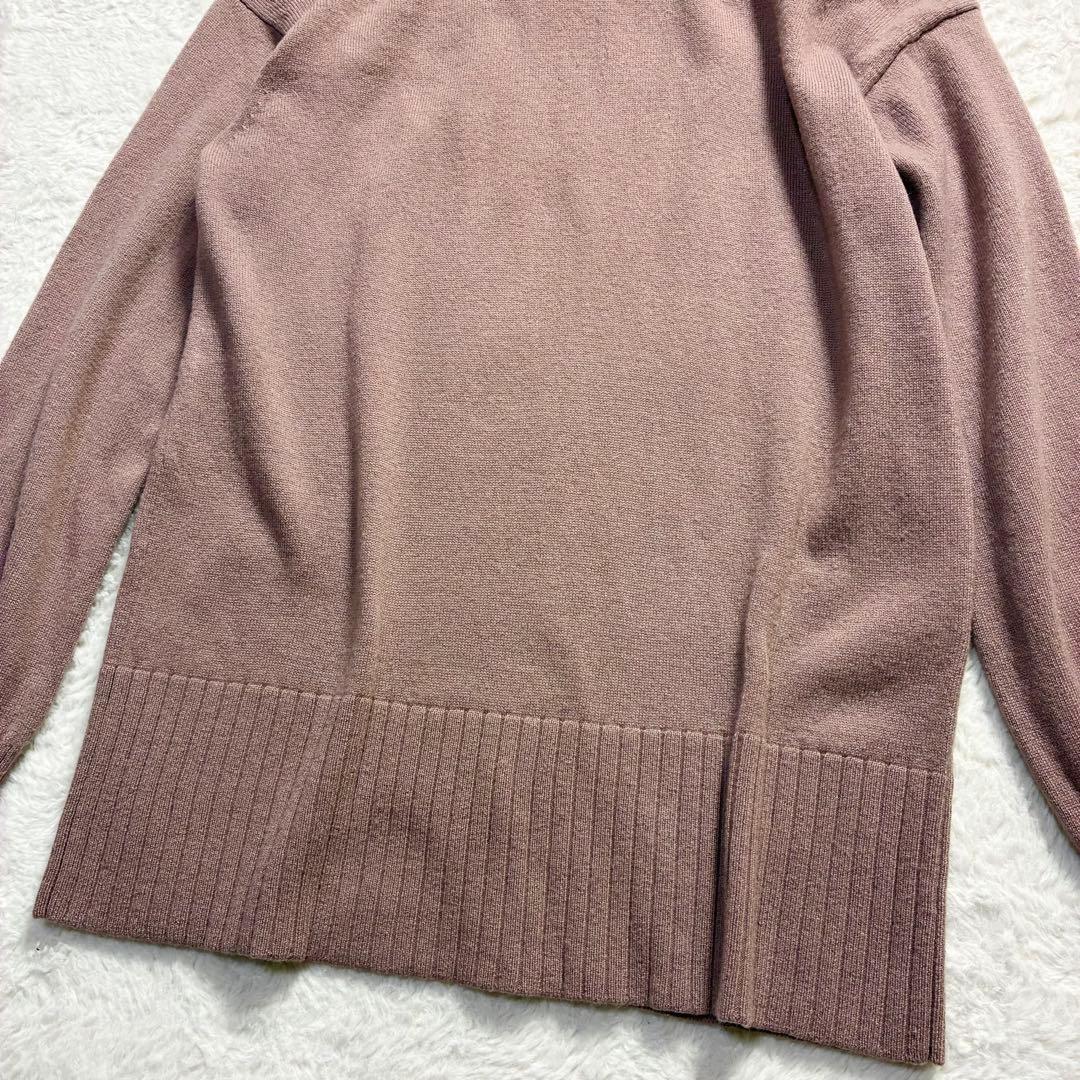 セオリー カシミヤ100%ハイネックニット ピンクブラウン Sサイズ