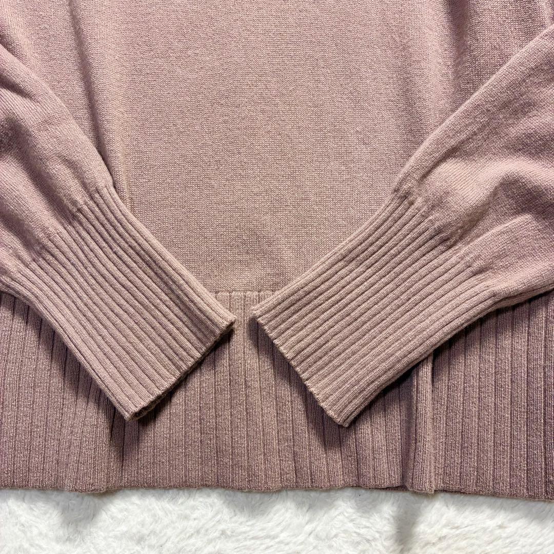 セオリー カシミヤ100%ハイネックニット ピンクブラウン Sサイズ