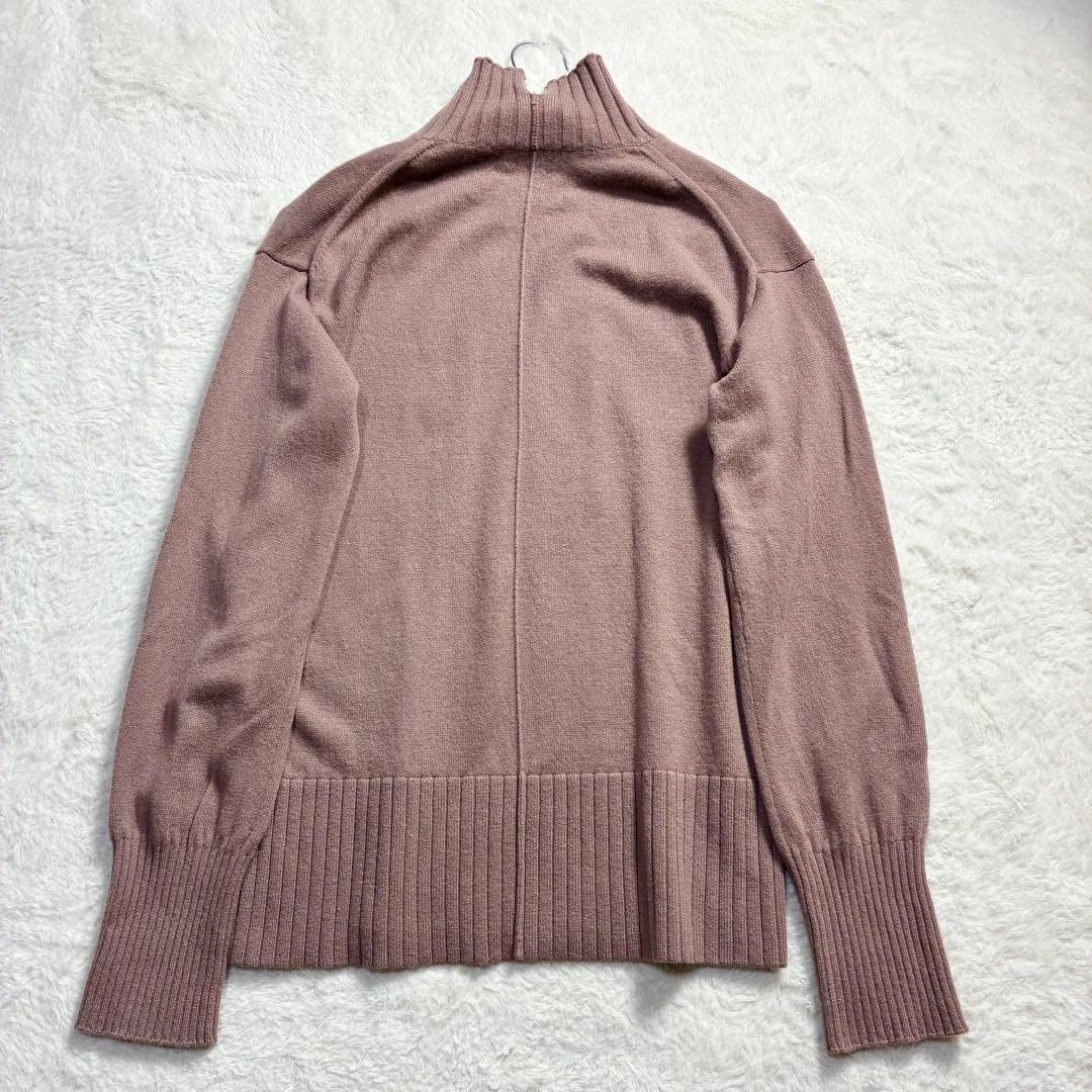 セオリー カシミヤ100%ハイネックニット ピンクブラウン Sサイズ