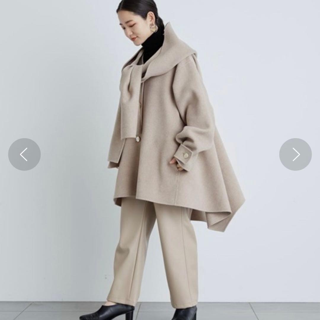 新品未使用　styling/ スタイリング リバーフードコート　ベージュ