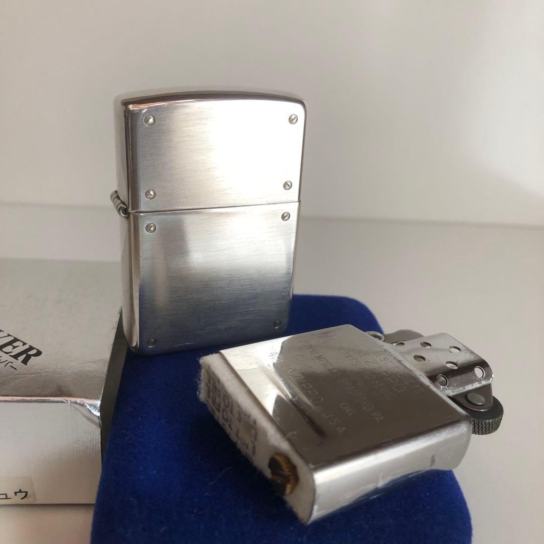 RAKUDO　純銀スターリングシルバーZIPPO スクリュウデザイン