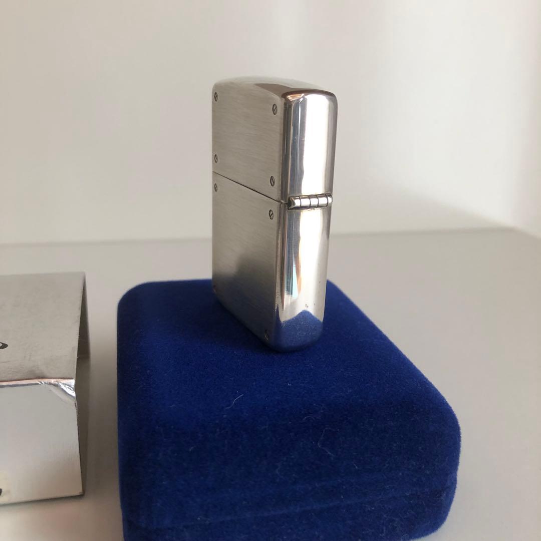 RAKUDO　純銀スターリングシルバーZIPPO スクリュウデザイン
