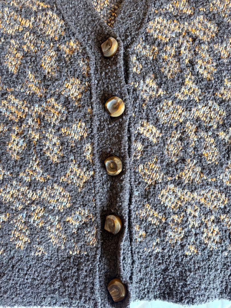 COACH ボタン付きニットカーディガン　オーバーサイズ