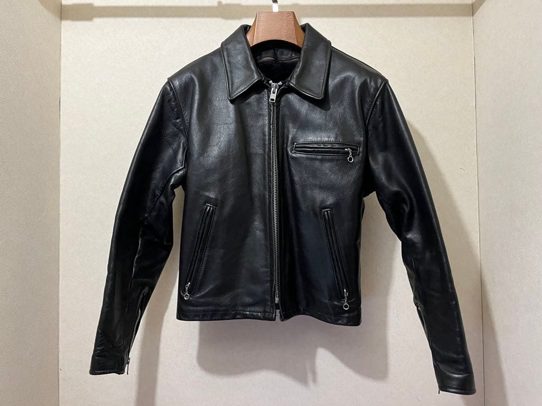 ★美品★ Schott 643E ライナー付シングルライダース Size40 L