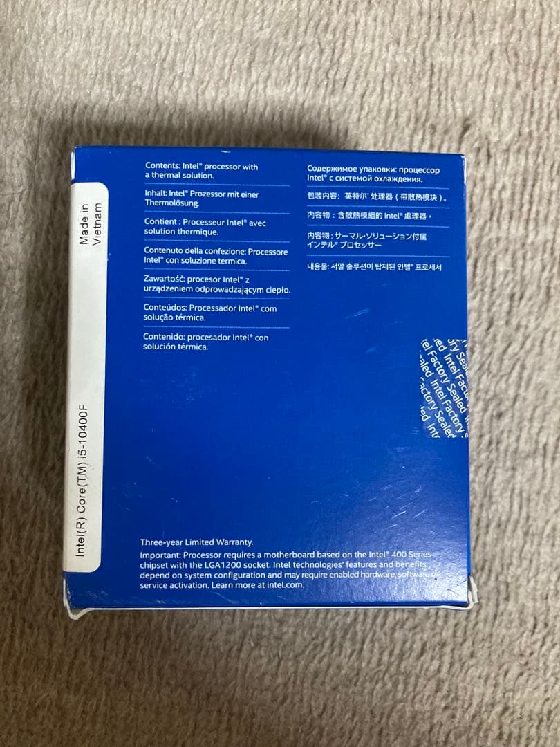 未開封 Intel 10世代CPU Core i5-10400F LGA1200