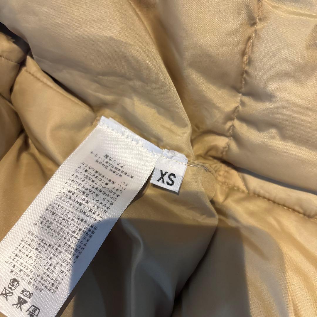 ベージュ フード付き FreeCITYダウンジャケット