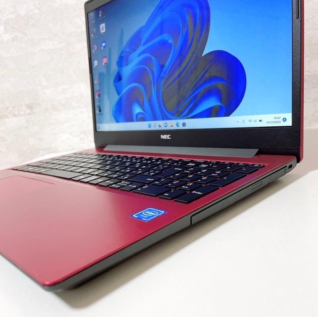 【持ち運び便利】薄型 ノートパソコン NEC 動作快適 事務作業などに