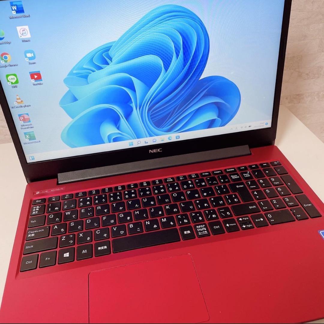 【持ち運び便利】薄型 ノートパソコン NEC 動作快適 事務作業などに