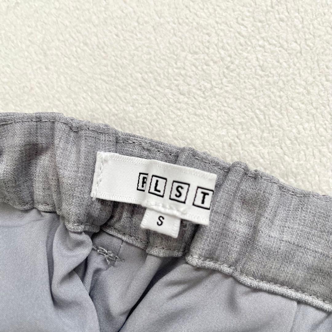 美品✨プラステ ノーカラー ワイドパンツ スーツ セットアップ ネイビー グレー