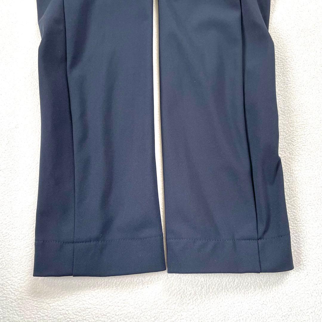 美品✨プラステ ノーカラー ワイドパンツ スーツ セットアップ ネイビー グレー