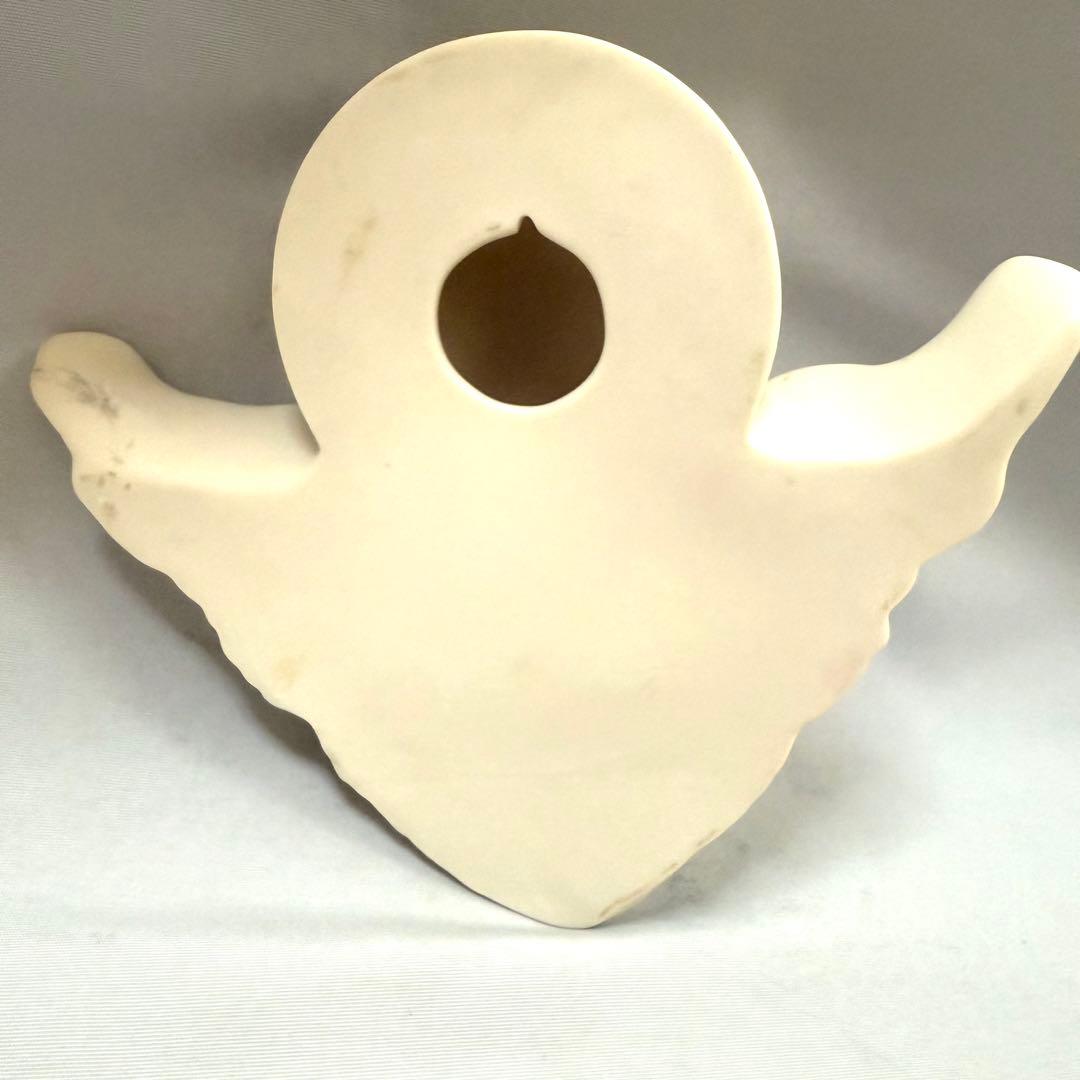 岡馬勲　天使　壁掛け　壁飾り　磁器