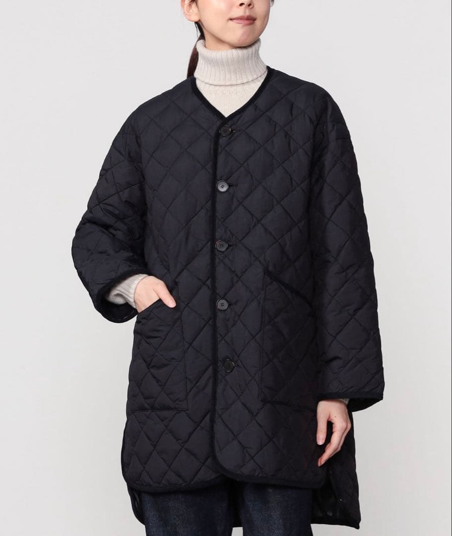 Gymphlexカラーレスハンドキルトダウンコート12