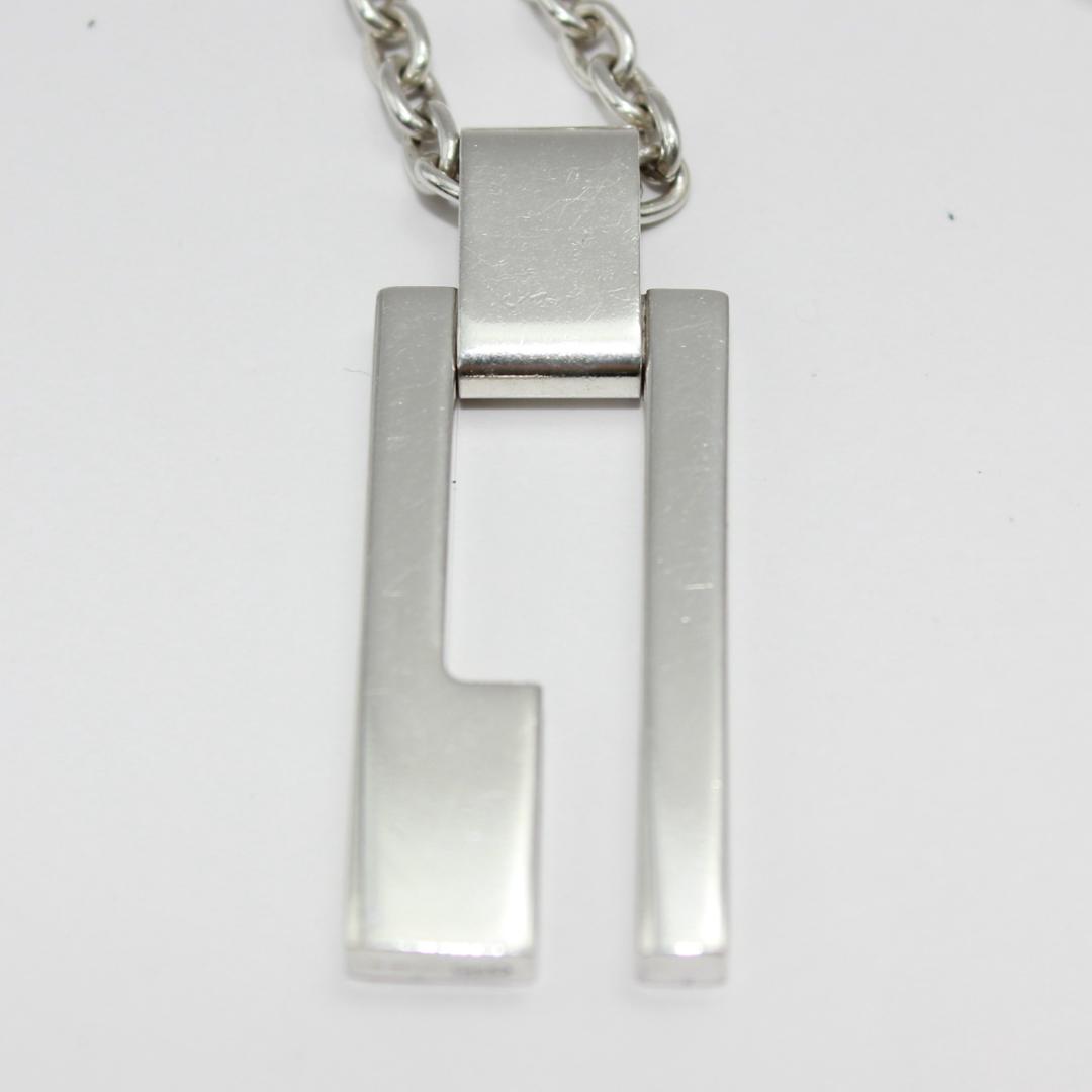 美品 GUCCI グッチ Gロゴ シルバー ネックレス アクセサリー SV925