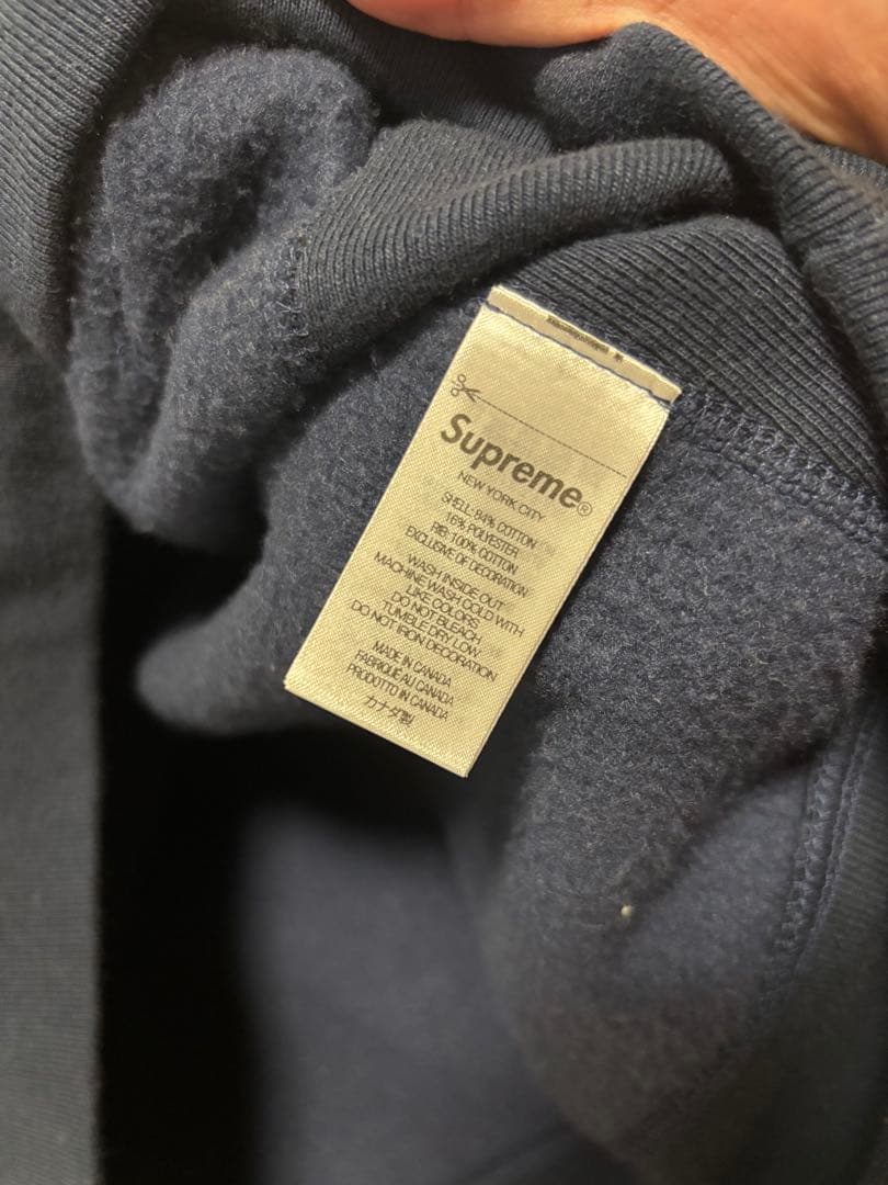 2025FWSupreme Box Logo Hooded Mサイズ ネイビー