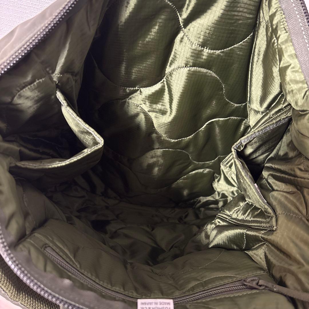 最安値/HYKE × PORTER/HELMET BAG/オリーブ/極美品