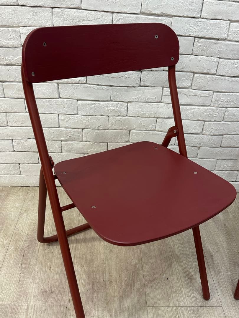 ⭐️全国送料無料】無印良品　MUJI パイプ　椅子　折りたたみ　チェア　2脚セット