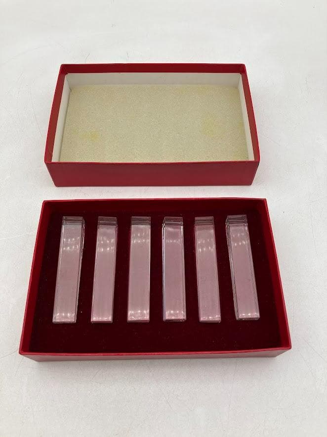 新品　Baccarat ナイフレスト　クリスタル 6個セット