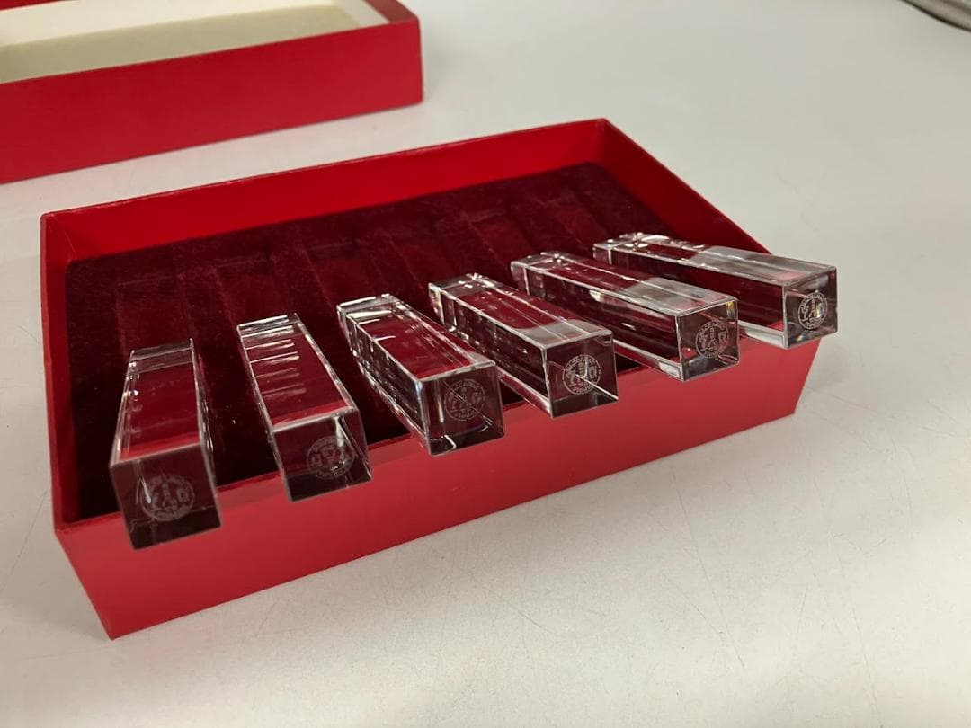 新品　Baccarat ナイフレスト　クリスタル 6個セット