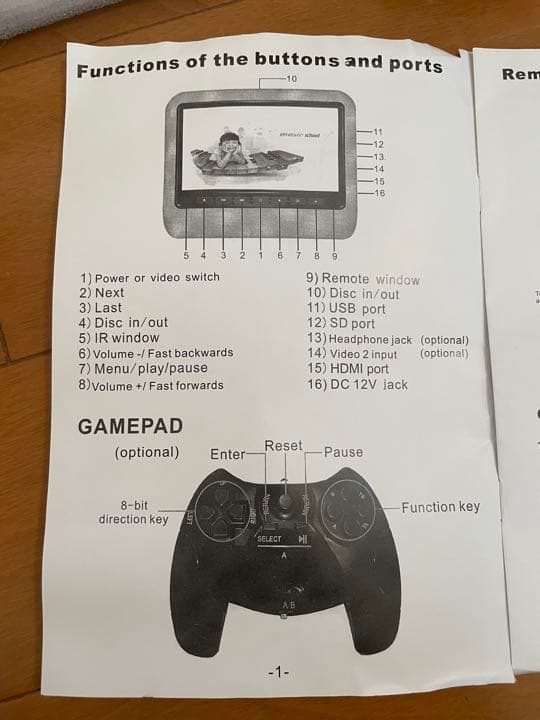 左右リアモニター&DVDプレイヤーキット