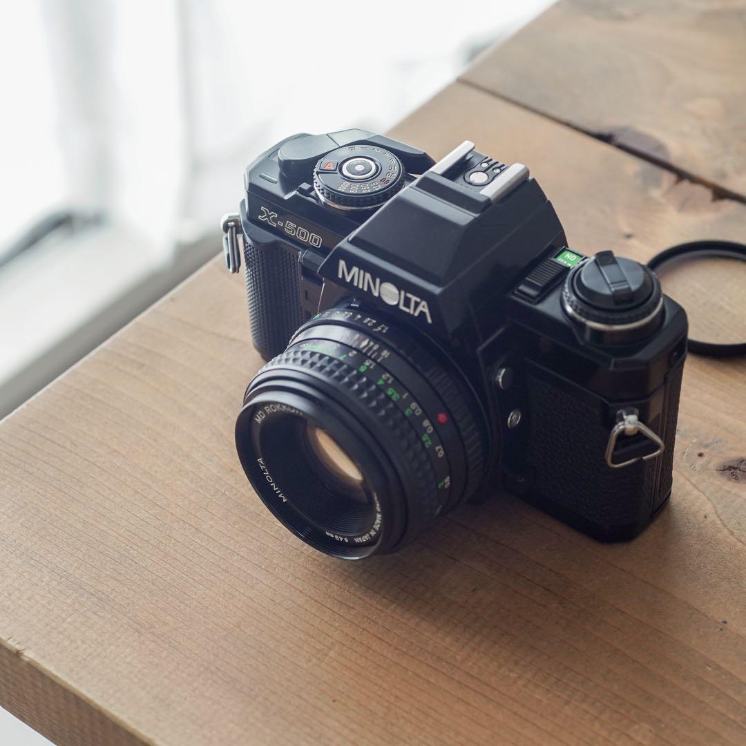 【撮影済み】MINOLTA X-500 フィルム一眼レフ　レンズセット