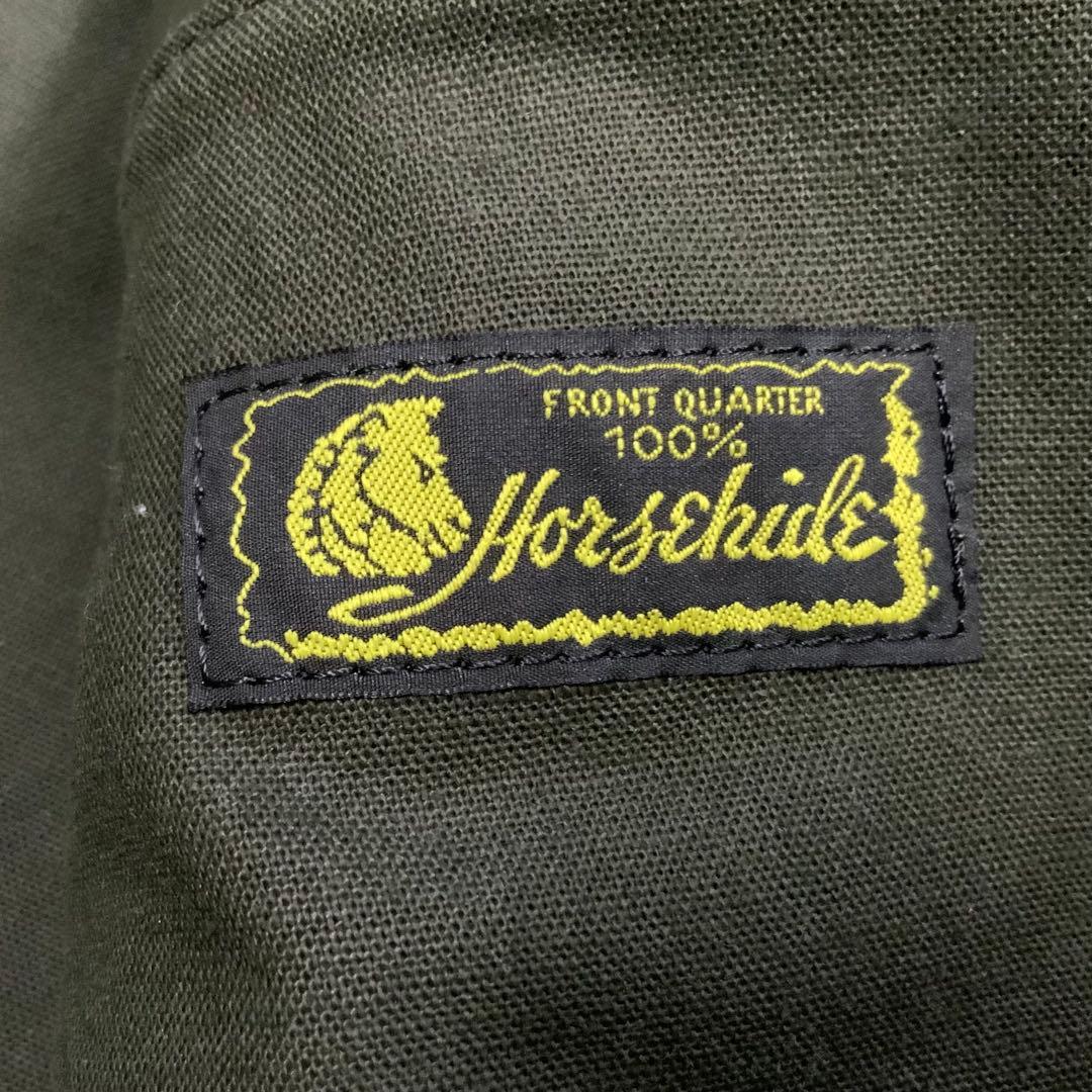 美品 希少 オリーブグリーン ホースハイド Y'2レザー メンズ42 ジャケット