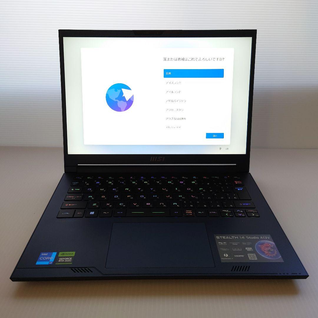 Windowsノート本体 MSI A13VE-1717 i7/16GB/512GB/RTX4050