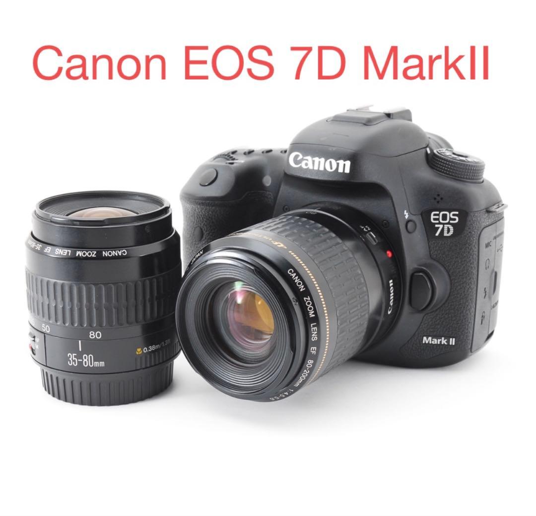 一眼レフカメラCanon EOS 7D Mark II 標準&望遠レンズセット