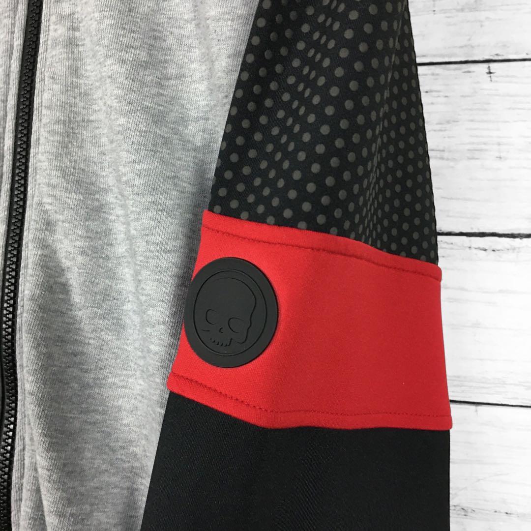 ハイドロゲン 切り替えセットアップ ジャージ パーカー スウェット グレー M