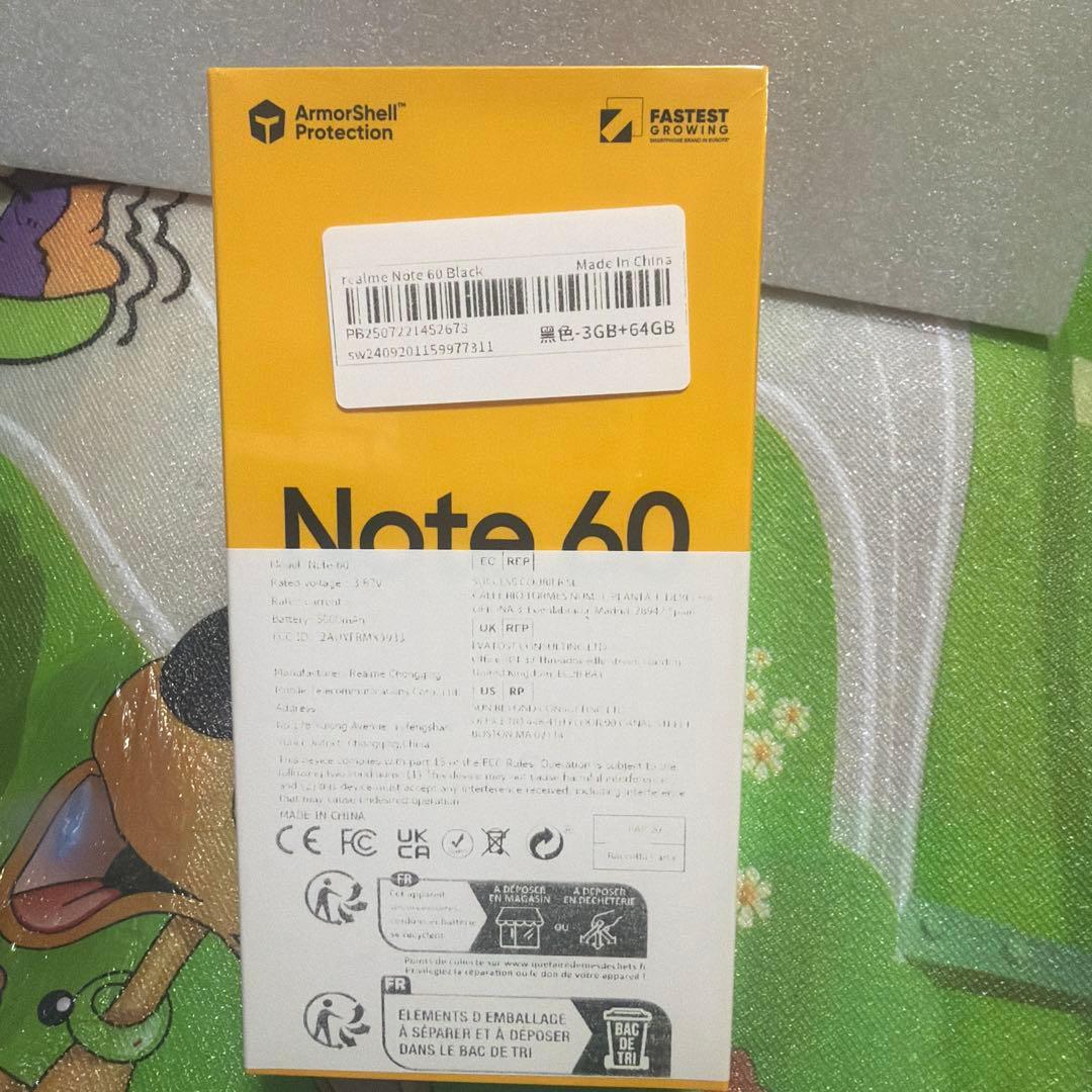 スマートフォン本体 realme Note 60 3GB/64GB