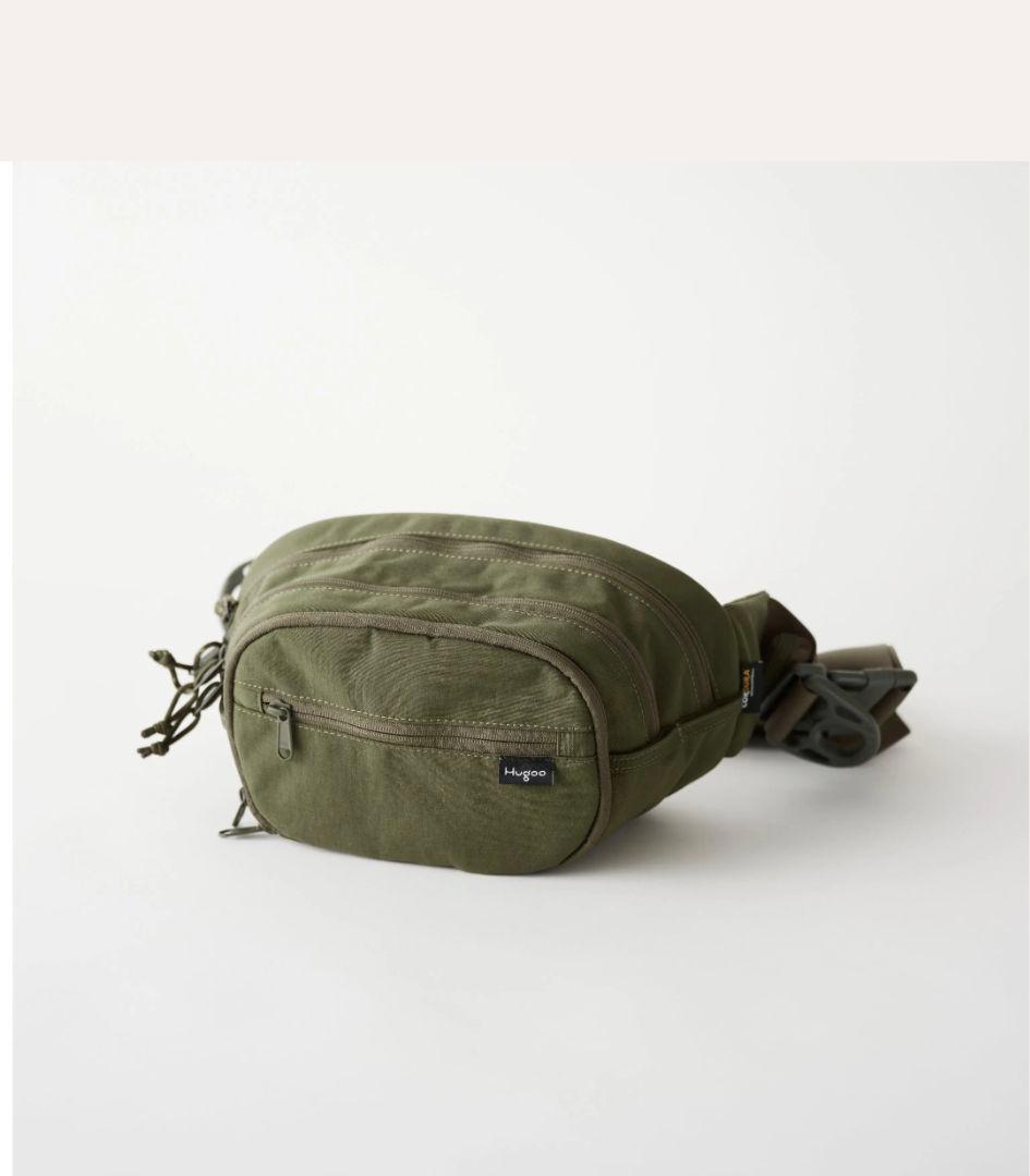 極美品　Hugoo ハグー ヒップシート カーキ　抱っこ紐