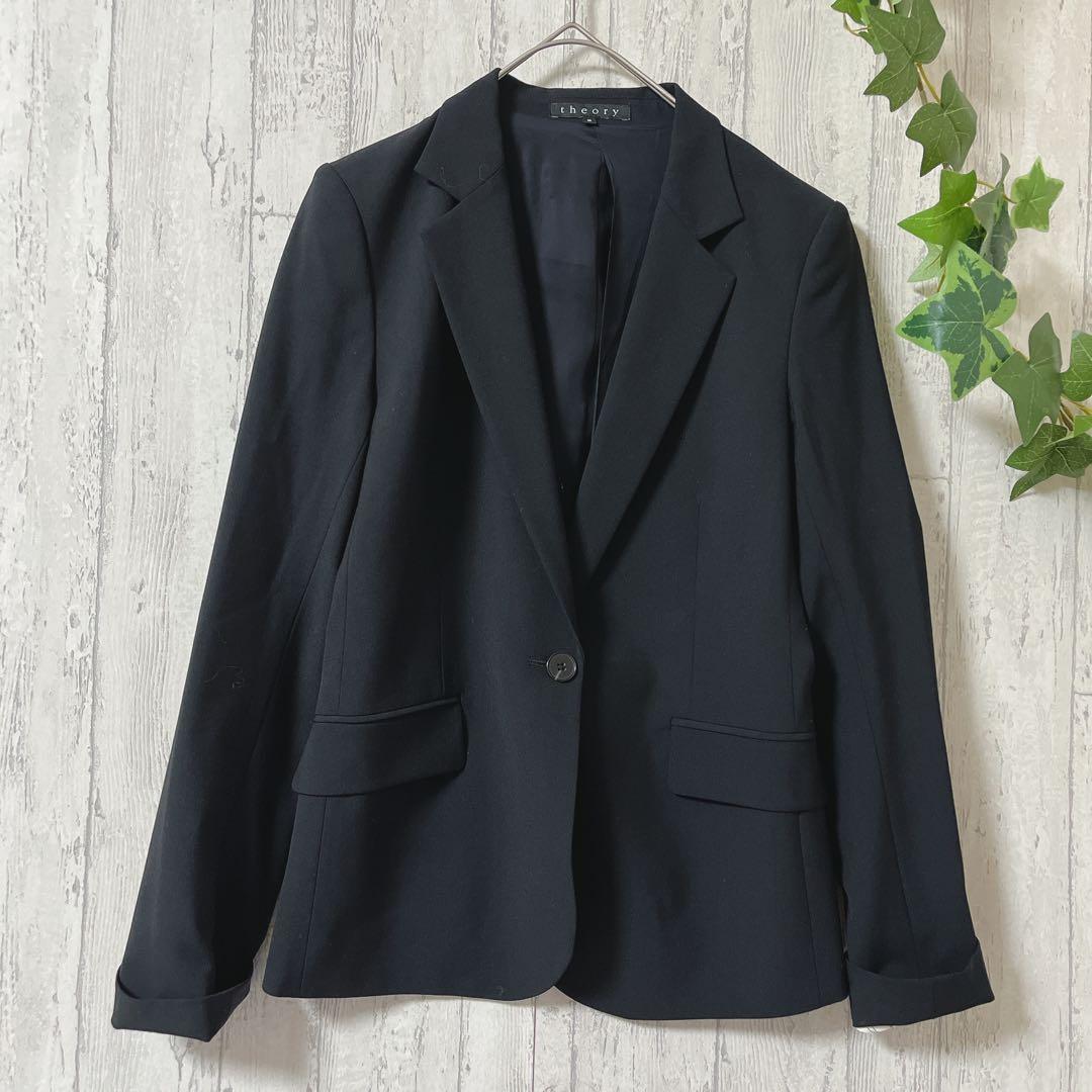 極美品✨theoryセオリー ブラックスーツセットアップ 2 M 通勤フォーマル