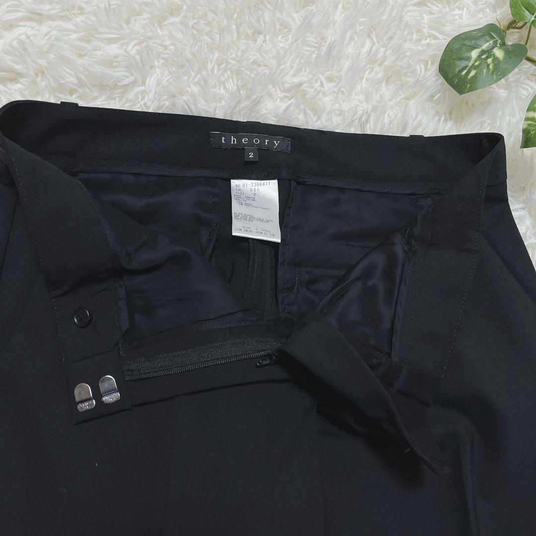極美品✨theoryセオリー ブラックスーツセットアップ 2 M 通勤フォーマル