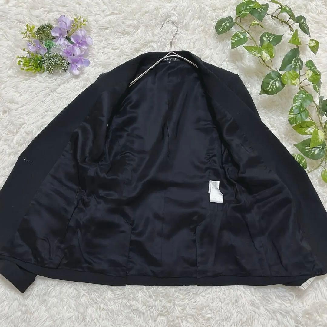 極美品✨theoryセオリー ブラックスーツセットアップ 2 M 通勤フォーマル