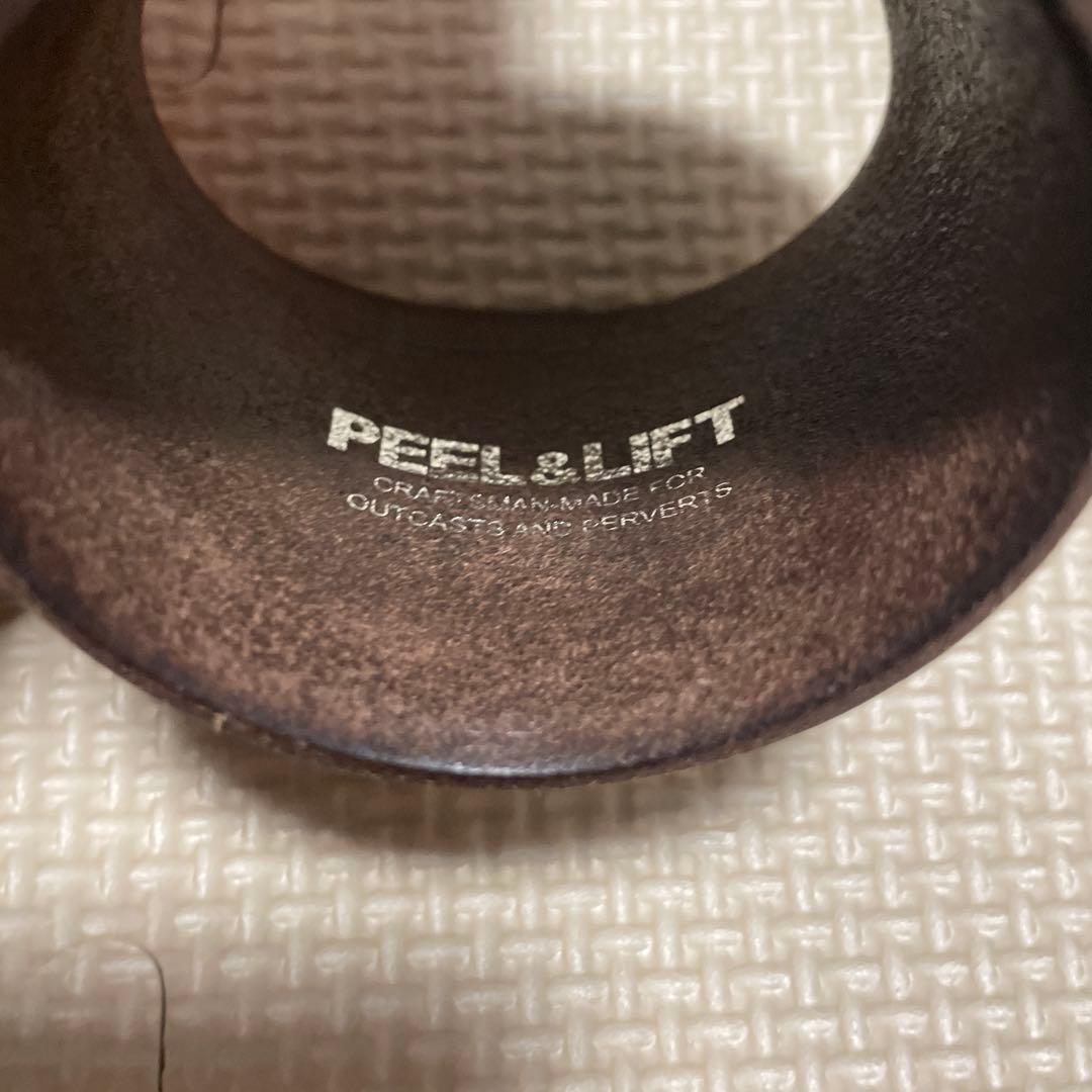 weekend sequel peel&lift 藤原ヒロシ レザーブレス　茶色