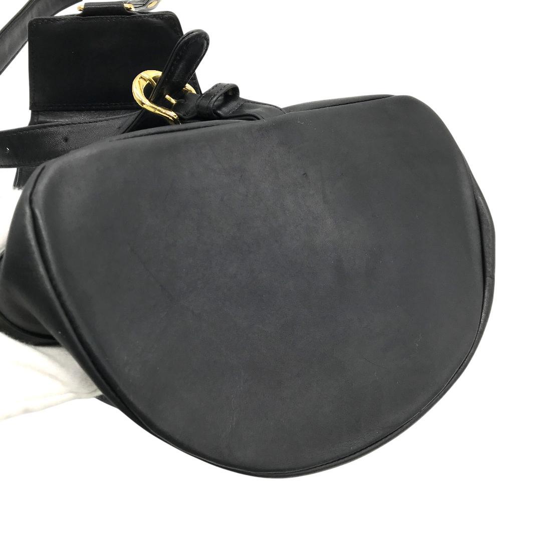 【美品】ヴェルサーチ サンバースト ショルダーバッグ ボディバッグ レザー