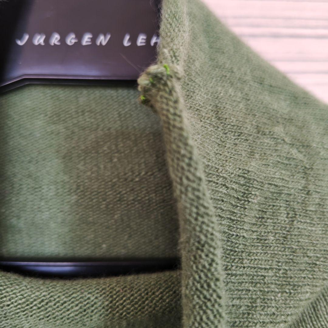 ヨーガンレール　グリーン　プルオーバーニット　ゆったり　アンゴラ混　ババグーリ