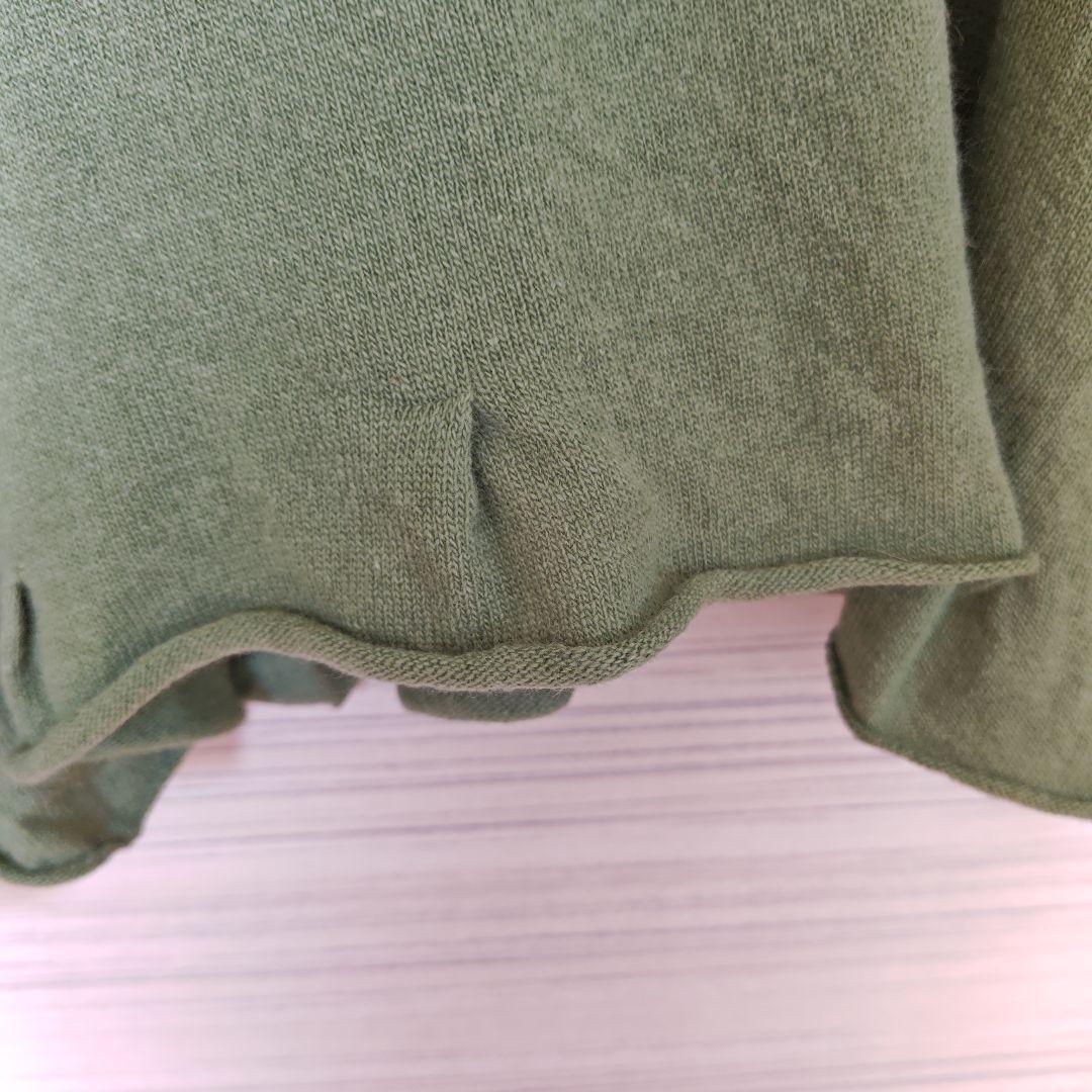 ヨーガンレール　グリーン　プルオーバーニット　ゆったり　アンゴラ混　ババグーリ