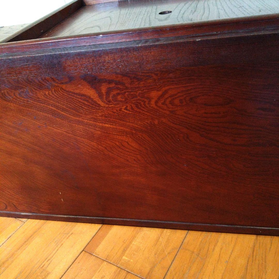 昭和レトロなアンティーク　　木製長火鉢　引き出し付