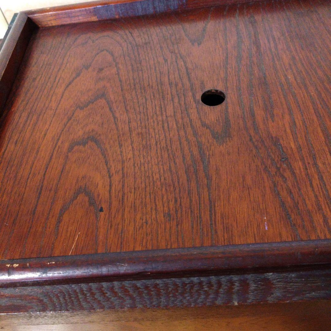 昭和レトロなアンティーク　　木製長火鉢　引き出し付