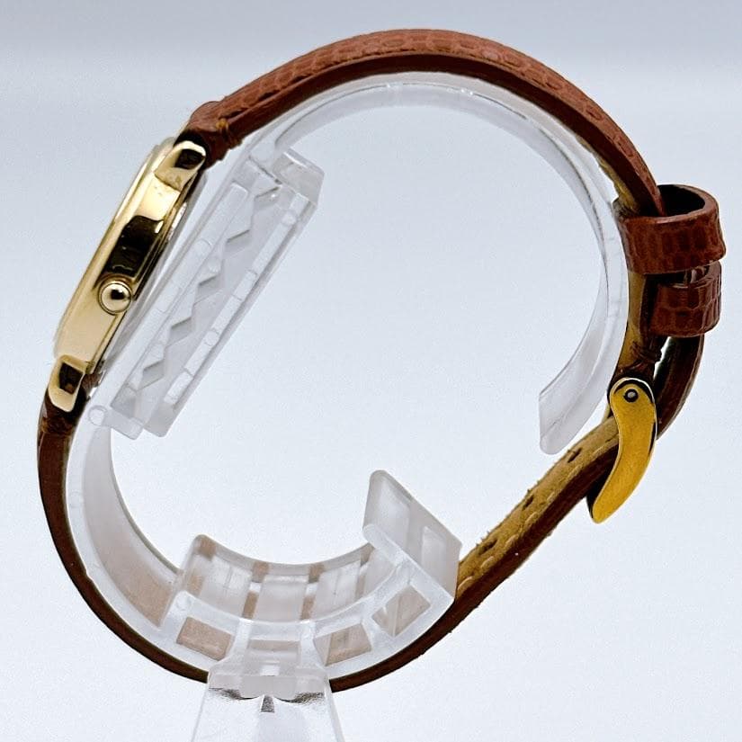 美品 セイコー アベニュー レディース腕時計 クォーツ ゴールド 茶色 動作良好