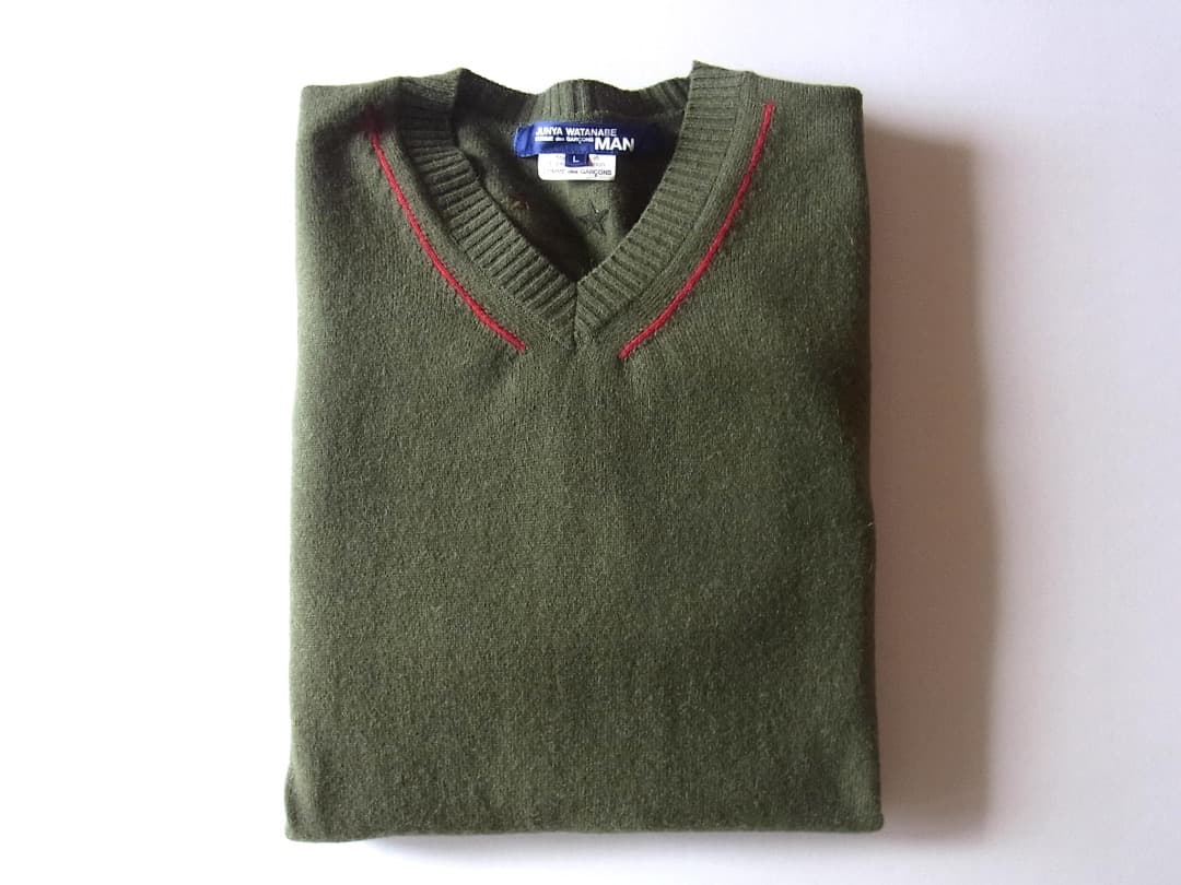 JUNYAWATANABE MANジュンヤマン・Vネックニット2006FW未使用