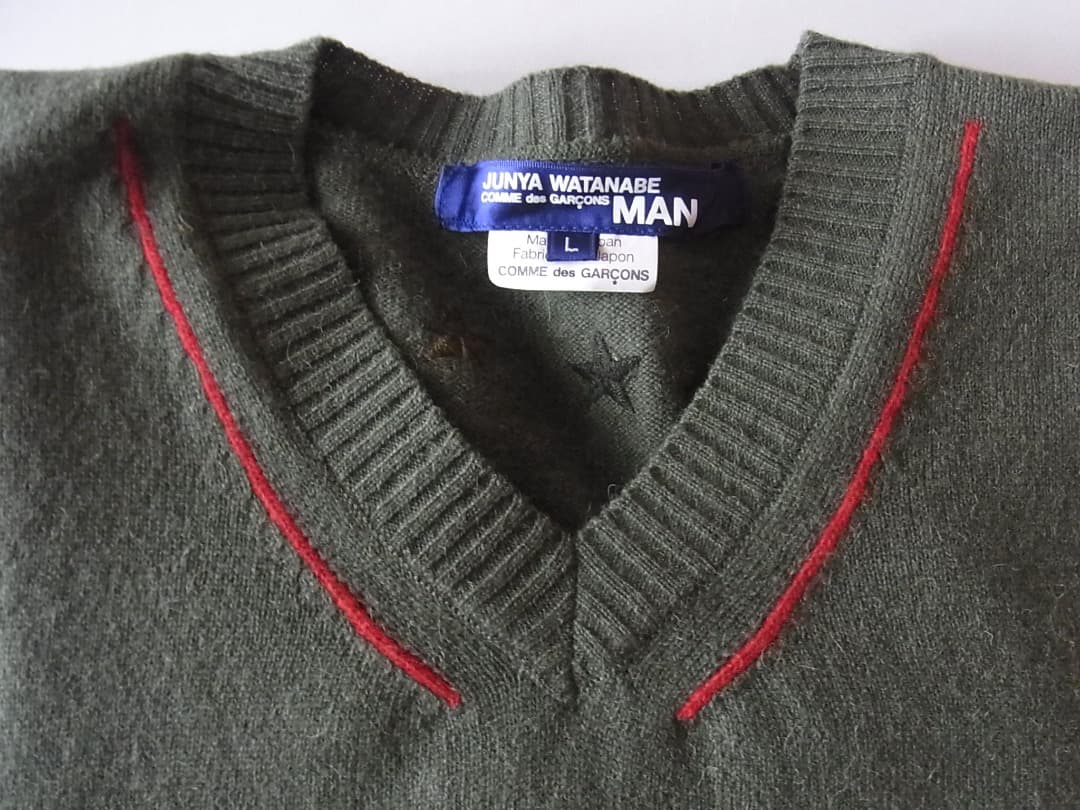 JUNYAWATANABE MANジュンヤマン・Vネックニット2006FW未使用