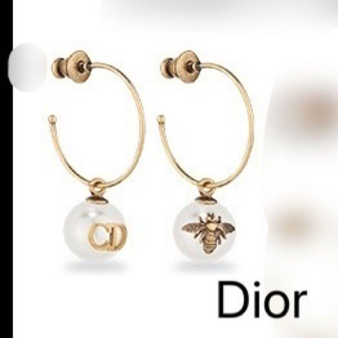 ChristianDior ディオール フープピアス パールピアス