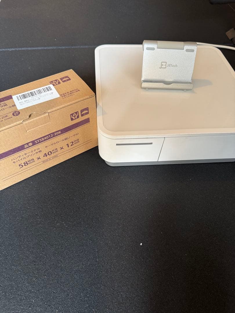 スター精密mPOP本体キャッシュドロア一体型レシートプリンター　レシートロール付