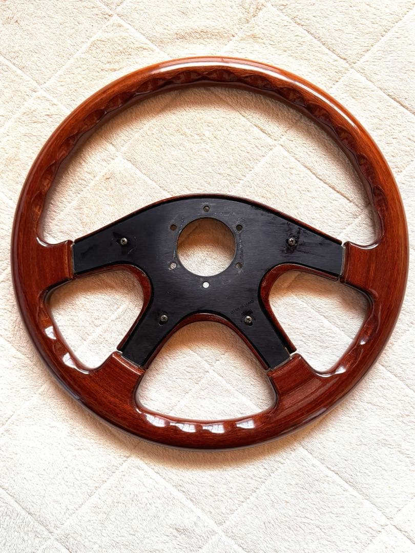 ウッドステアリング 約37.5cm 4スポーク